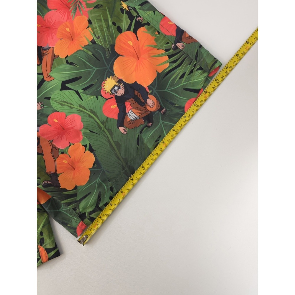 Naruto Shippuden Mens 2XL Swim Trunks Floral Tropical Board Shorts - Picture 8 of 8